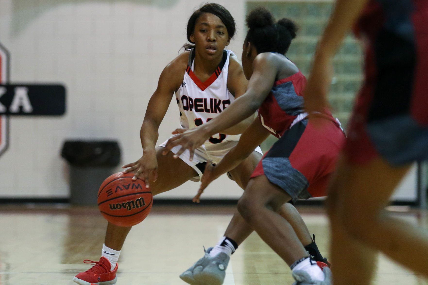 Opelika vs. Russell County Area 6-6A girls high school basketball